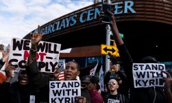 Protesters supporting Kyrie Irving stay away from Barclays Center after initial demonstration