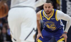 Stephen Curry leaves game with knee injury, MRI Sunday