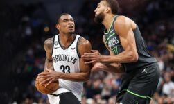 Nets escape with 124-123 OT win over Timberwolves